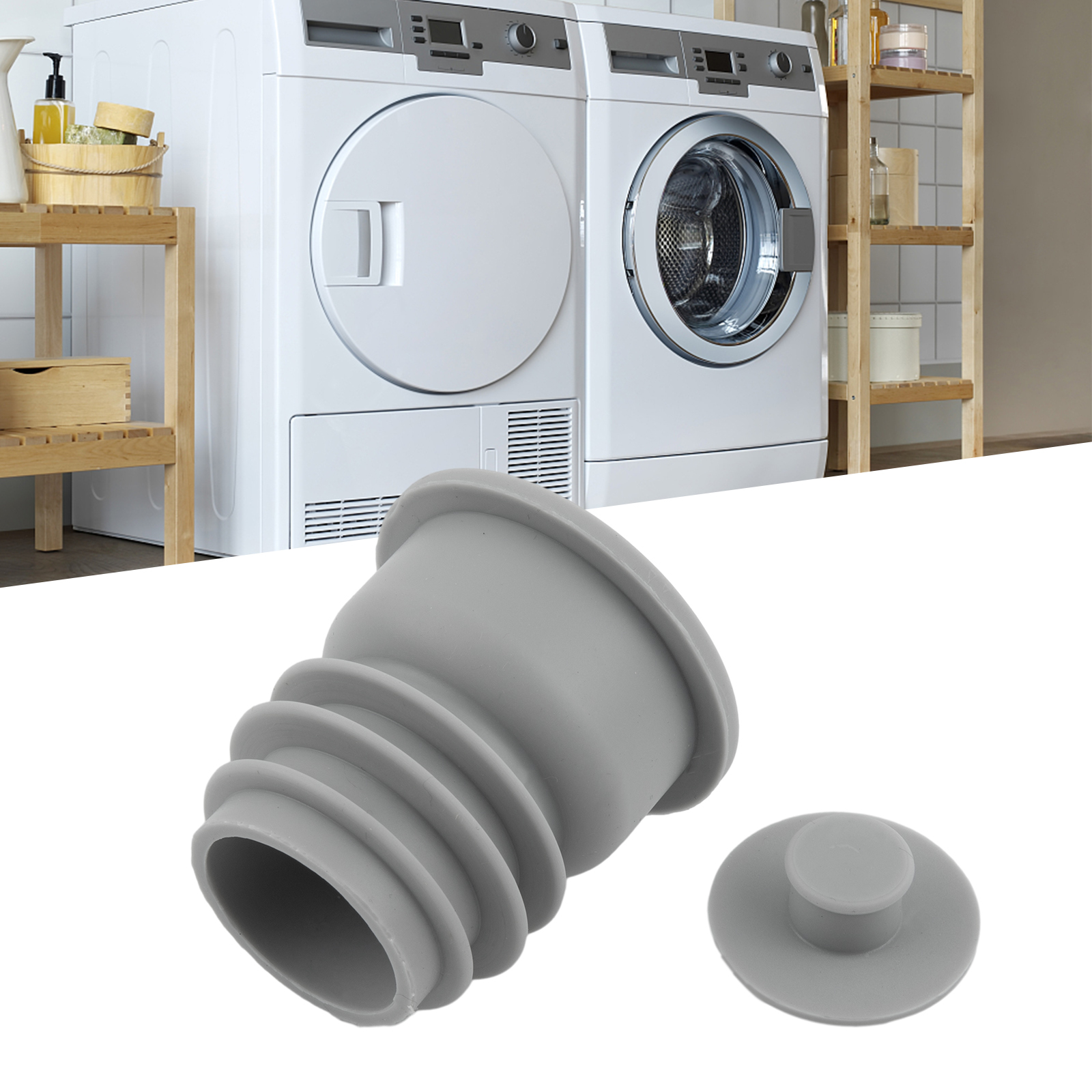 Sewer Anti-odor Floor Drain Pipe Seal Washing Machine Silicone Sealing Ring 2.09"/2.52"/3.43" Washing Machine/sink Drains