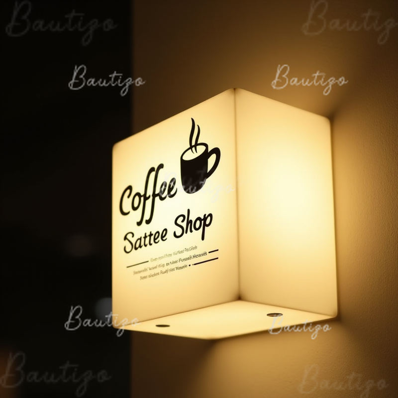 Boîte à lumière LED en acrylique personnalisée, panneau d'affaires en plein air, étanche, Double face, affichage mural suspendu