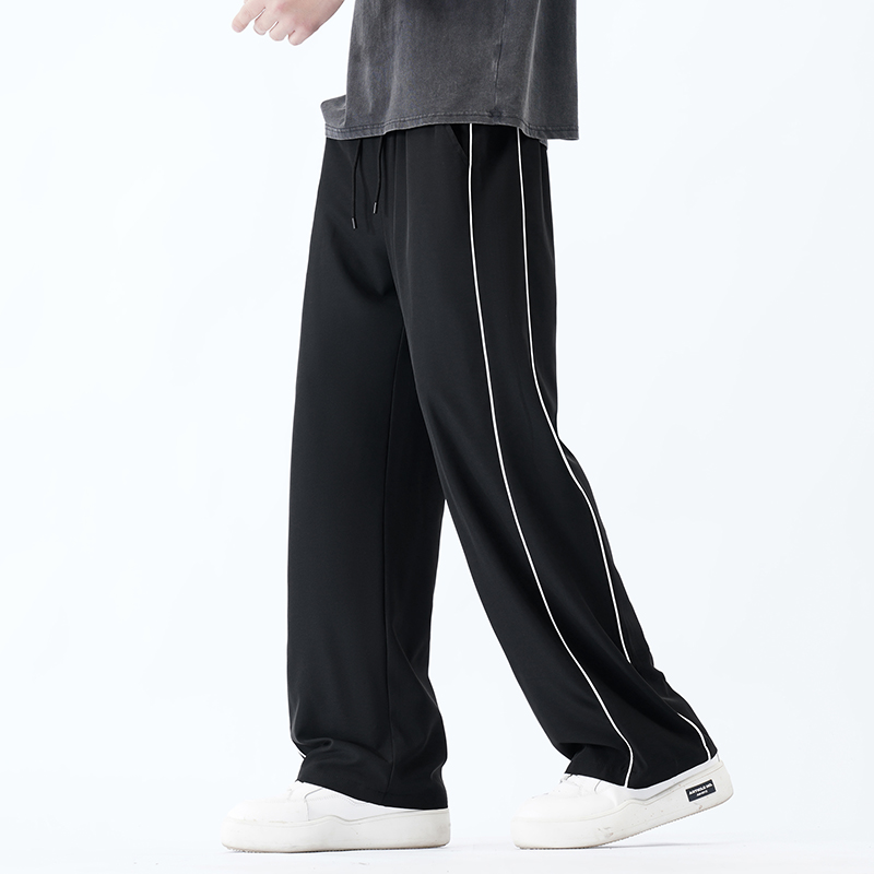 Letnie męskie spodnie dresowe, proste spodnie, neutralne, oddychające, luźne, szybkoschnące, idealne na zewnątrz, spodnie fitness, spodnie codzienne.