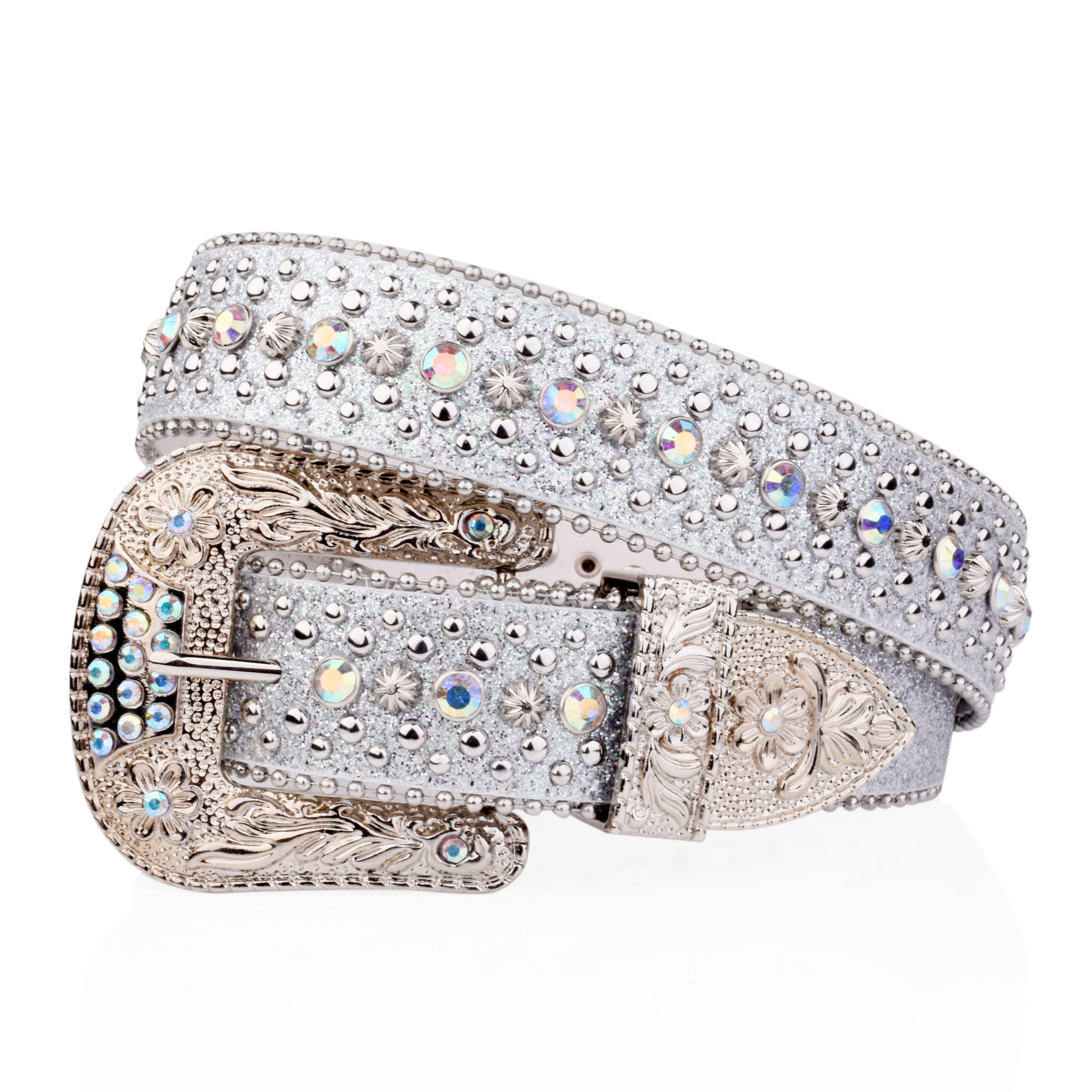 Punk Rock Dames Riem Luxe Strass Glanzende Knoop Pu Versierde Y 2K Riem Retro Heren Jeans Riem