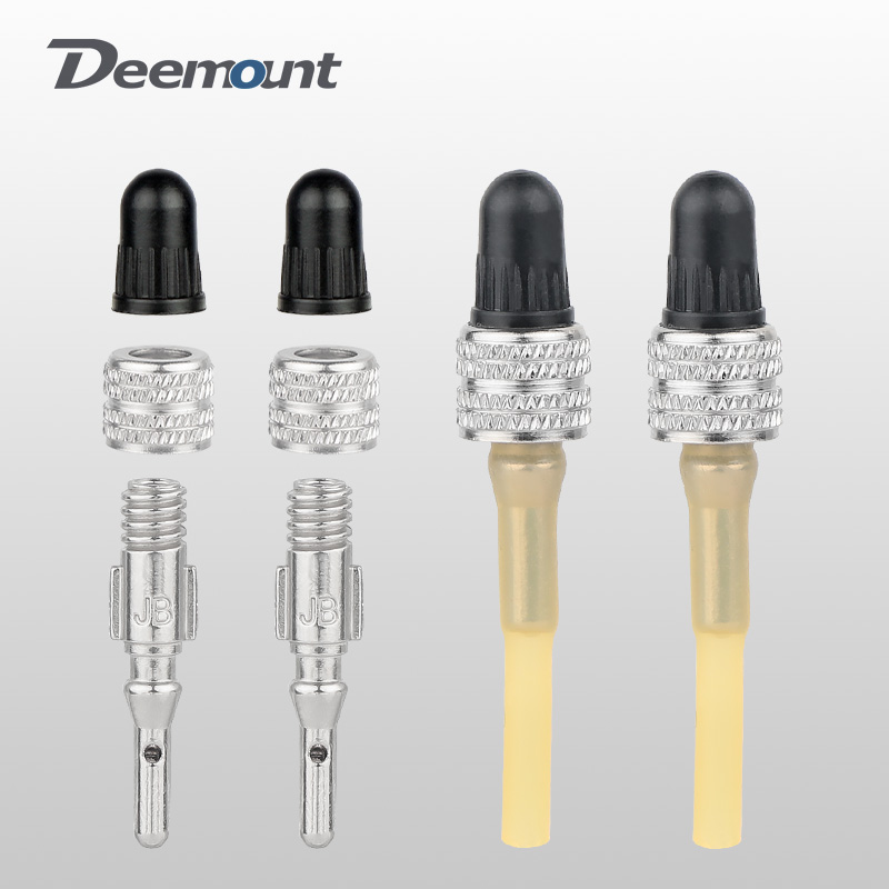 2/5PCS Einsätze für Dunlop Ventil Kupfer Muttern Zink-legierung Fahrrad Hölzer Blitz Rohr Düse D/V core Ersatz W/Extra Schlauch