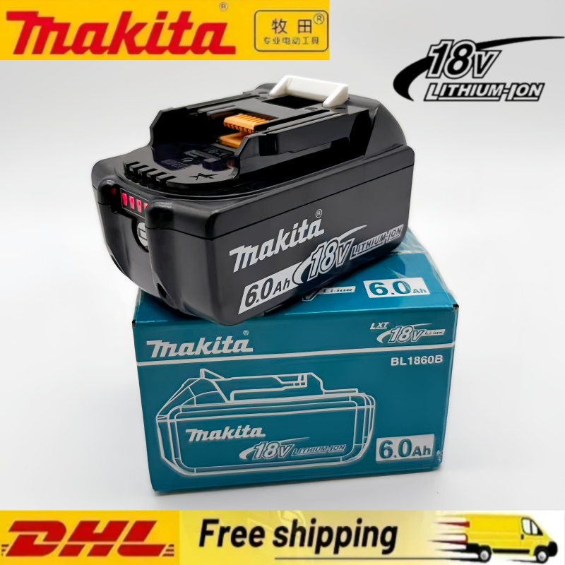 100% оригинал для Makita 18 В 6,0 Ач аккумуляторная батарея для Makita 18 В BL1830 BL1830B BL1840 BL1840B BL1850 BL1850B электроинструменты