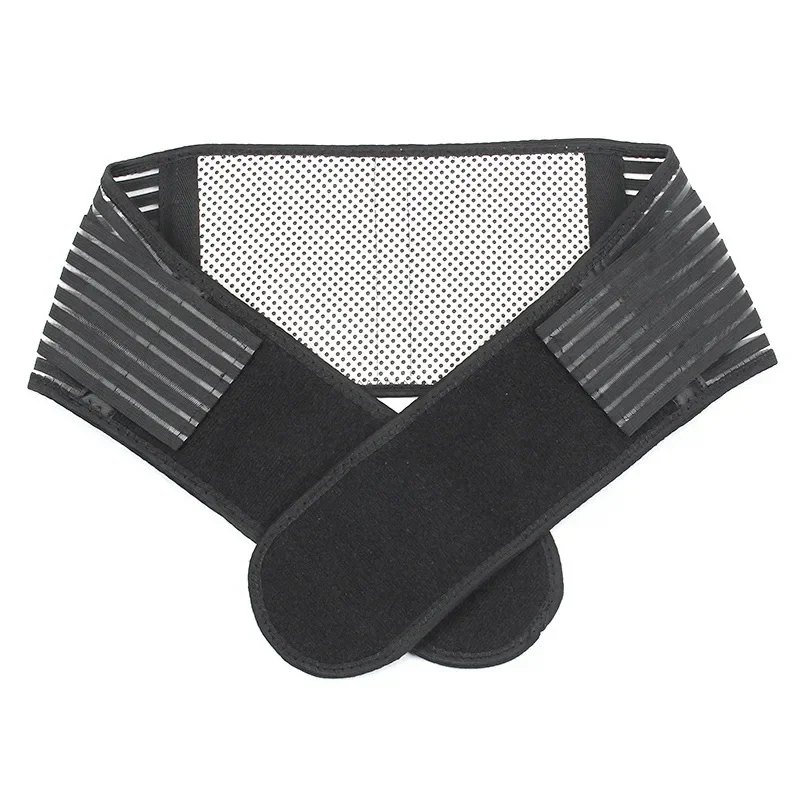 Cinturón de neopreno ajustable, soporte Lumbar de doble tracción, banda para aliviar el dolor con autocalentamiento, protección elástica para la cintura, 1 Uds.