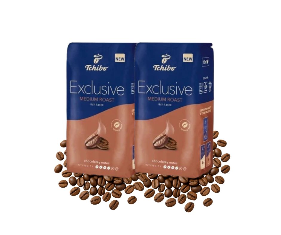 Kawa Ziarnista Tchibo Exclusive Medium Roast zestaw 2x1kg