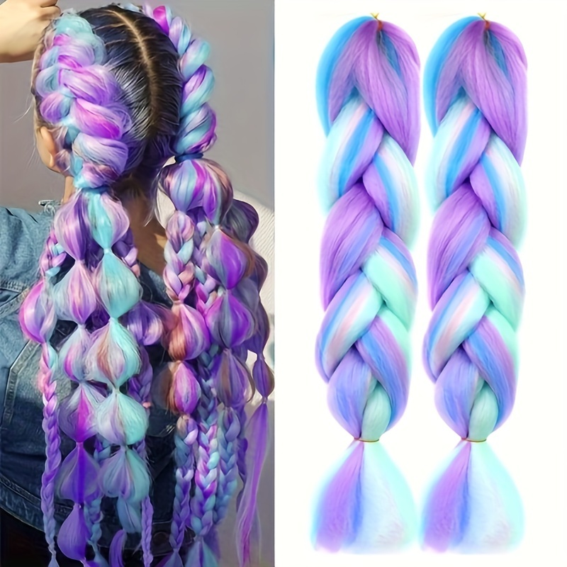 1 แพ็ค 100g Braiding jumbo braiding ผมที่มีสีสันสังเคราะห์ Braids Hair Extensions ถักโครเชต์ Braids สําหรับผู้หญิง