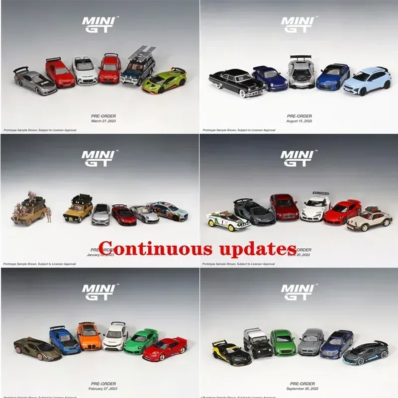 MINIGT-Lamborghini Bentley GTR Speed Blaster Pagani Ford Land Rover, 1:64 Simulação Alloy Car Model Toy para meninos