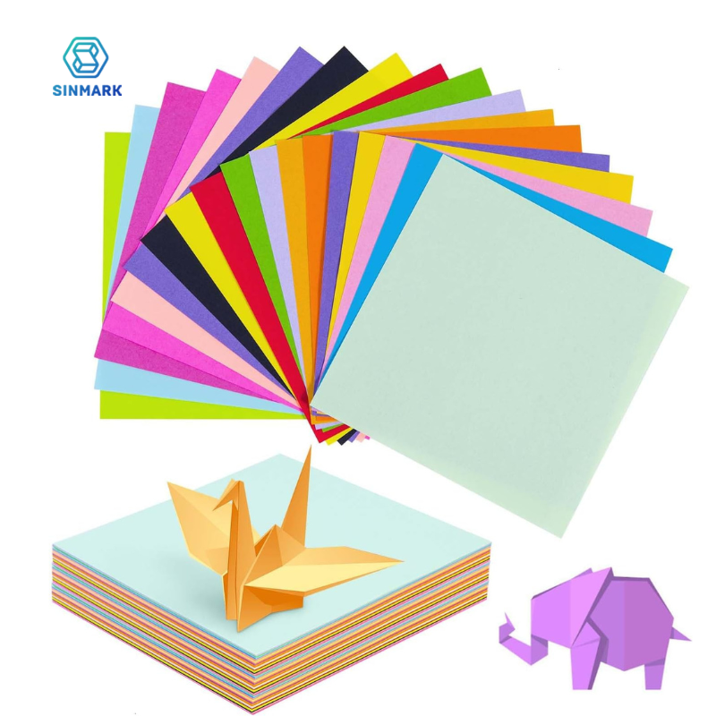 400 sztuk kwadratowych papierów origami do składania papieru 20 kolorów Kid Crafts Crane Colorful Papers Confetti Square Folding Double Sides