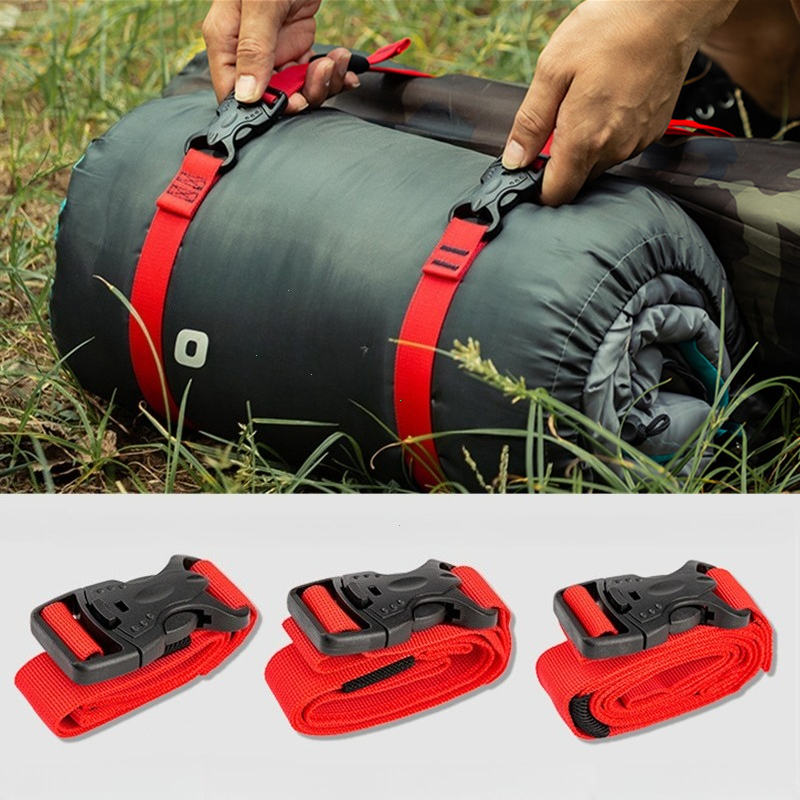 4/2/1 Peças Cinta de Amarração de Carga e Bagagem com Fivela, em Nylon, para Viagem e Acampamento