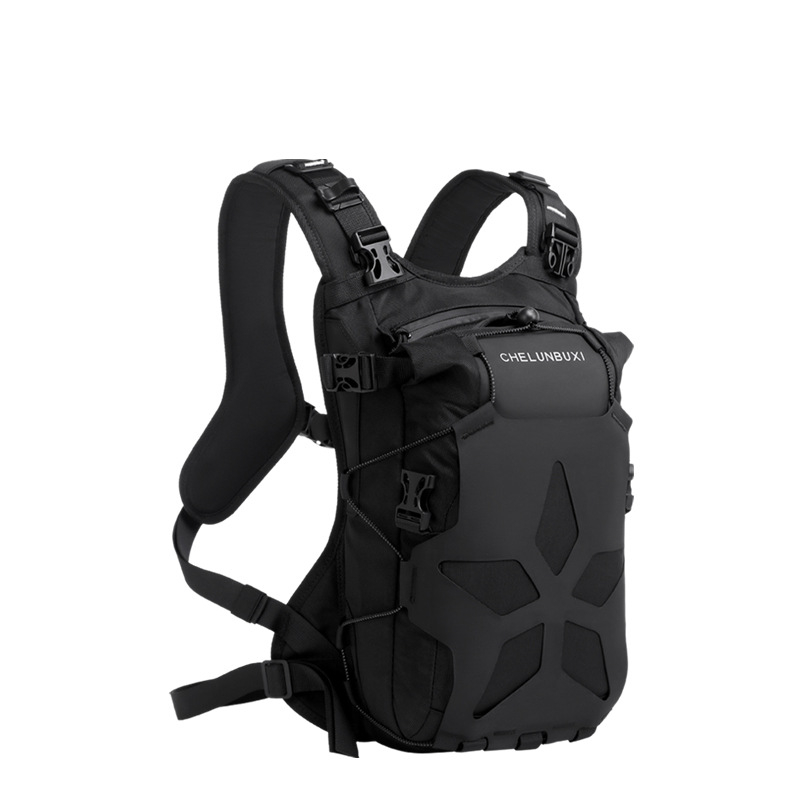 Fünf-sterne Hohl Design Outdoor Abenteuer Motorrad Rucksack Wasserdichte Oxford Tuch Große Kapazität Reflektierende Streifen Ritter Tasche