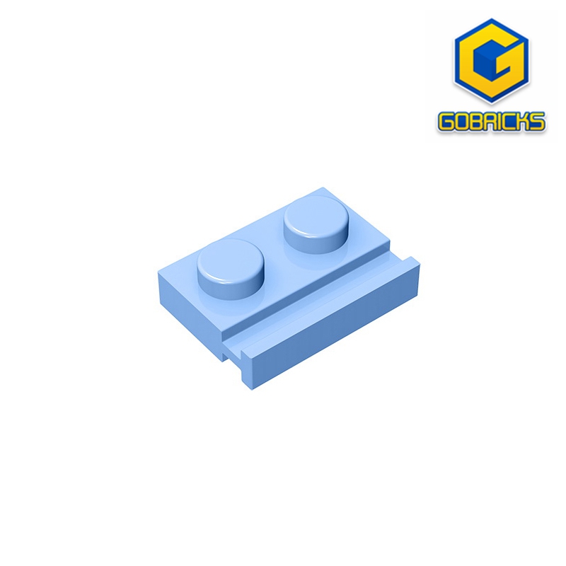 Gobricks GDS-806แผ่น1X2สไลด์เข้ากันได้กับ Lego 32028เด็ก DIY การศึกษาบล็อกตัวต่อการวิเคราะห์