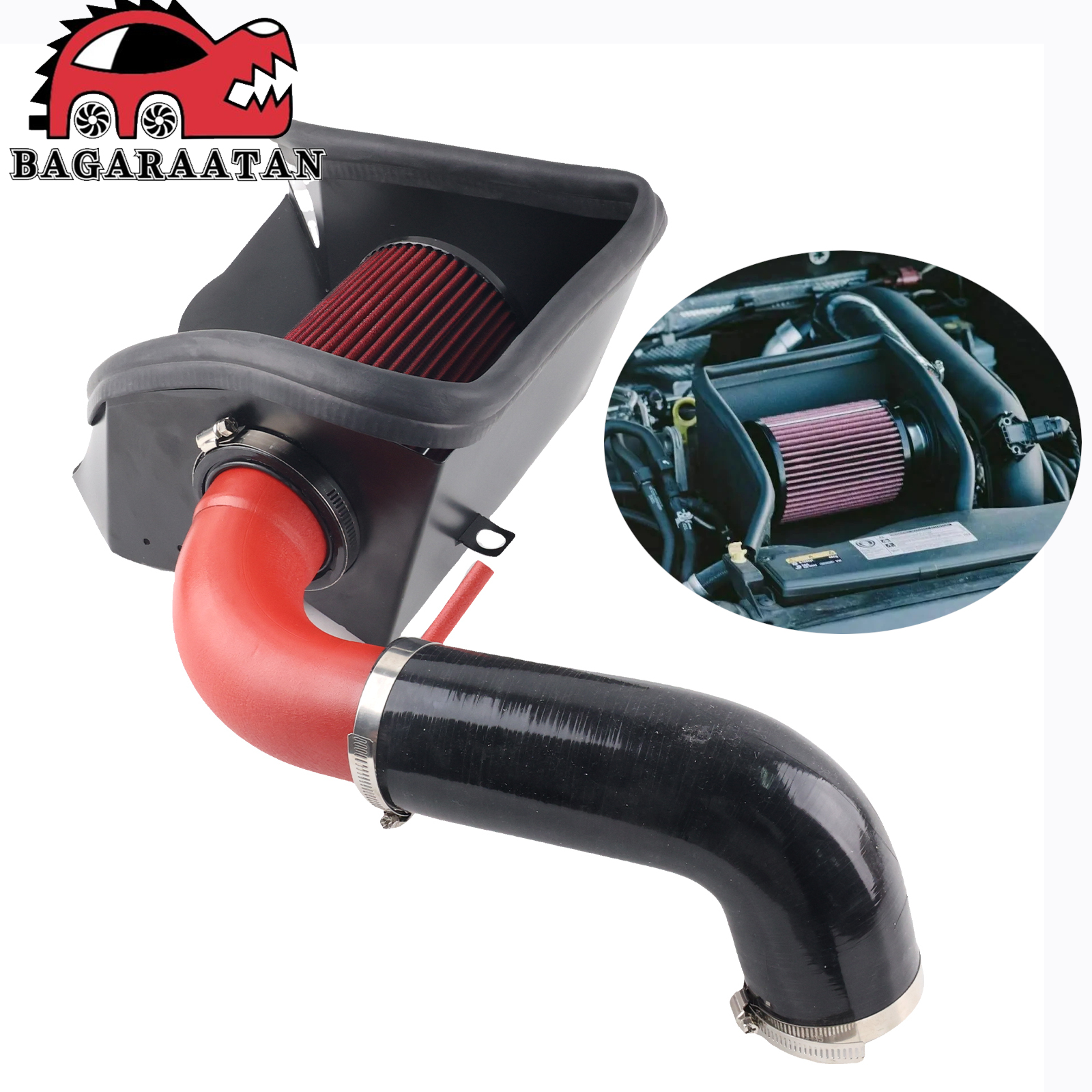 Zestaw rur wlotu zimnego powietrza, rura indukcyjna wlotu powietrza + osłona termiczna filtra do Audi A3 Q2 Q3 1.4 Golf MK7 1.2 TSI TFSI EA211