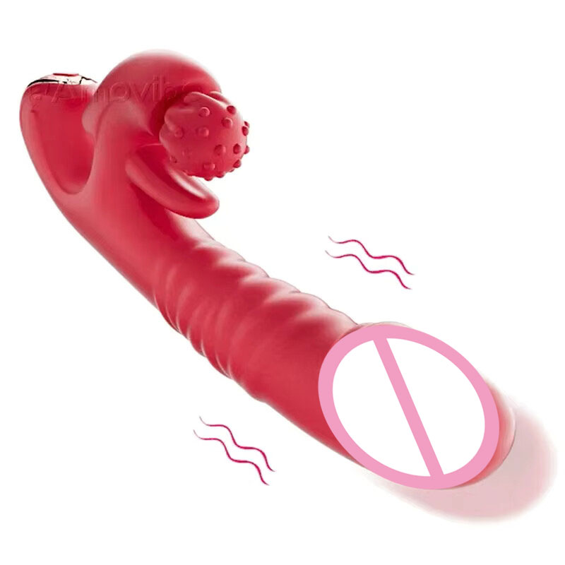 3-in-1-Vibrator mit Zungenstießdildo für Frauen, 360 rotierender Klitoris, Leckstimulator, Sexspielzeug für Erwachsene, Paar, weibliches Massagegerät
