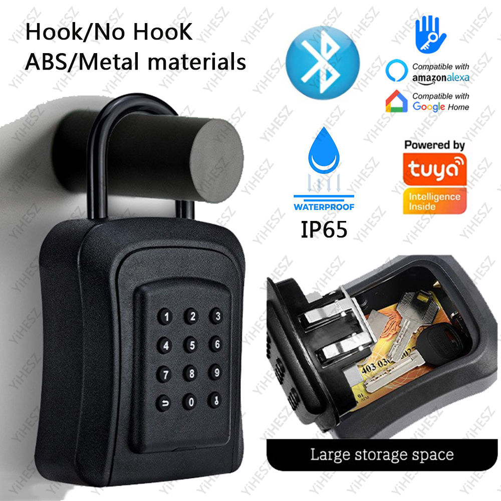 Tuya/TTlock inteligentne hasło skrzynka na klucze zewnętrzna IP65 wodoodporna skrzynka antykradzieżowa bezpieczne bezpieczeństwo inteligentny ABS/metal inteligentny uchwyt ścienny