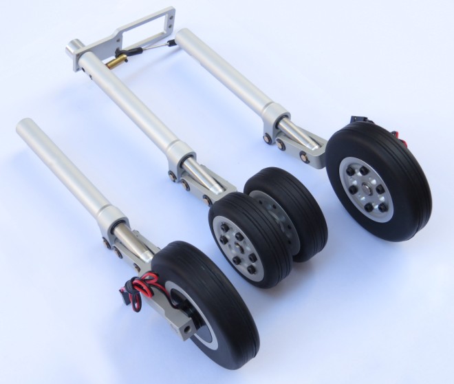 JP Hobby Turbine Vliegtuig Volledig Metalen Landingsgestel Met Remwiel 12mm voor 7-12 Kgs Vliegtuig Freeshipping