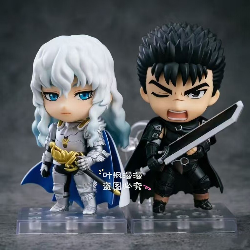Q-Version Anime Berserk Griffith 2544 Guts 2134 Bewegliche PVC-Actionfigur Sammlerstück Desktop-Dekoration für Erwachsene Anime-Fans
