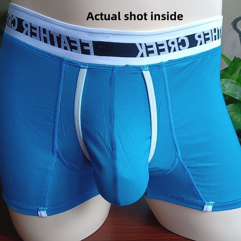 Calcinha masculina de algodão boxershorts roupa interior dos homens boxers respirável u convexo masculino cuecas boxers convexo masculino und