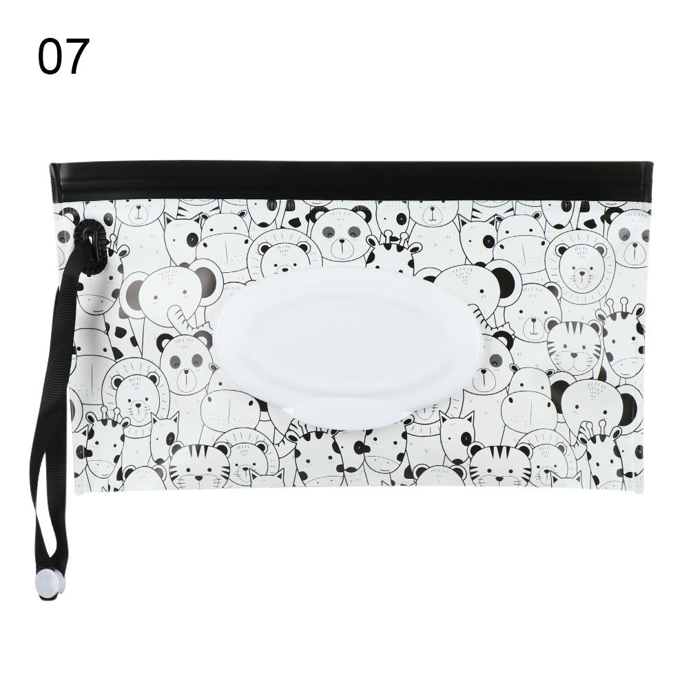 Handige Outdoor Flip Cover Draagtas Draagbare Snap-Strap Kinderwagen Accessoires Natte Doekjes Tas Tissue Box Cosmetische Pouch