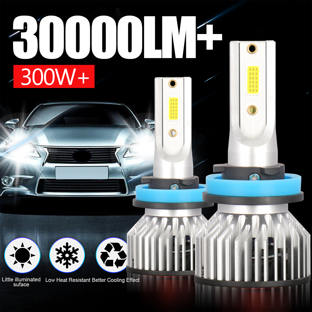 30000LM H4 H7 H11 9005 HB3 9006 HB4 9004 9007 Żarówki LED do reflektorów 300W Żarówki do reflektorów samochodowych 6000K 12V