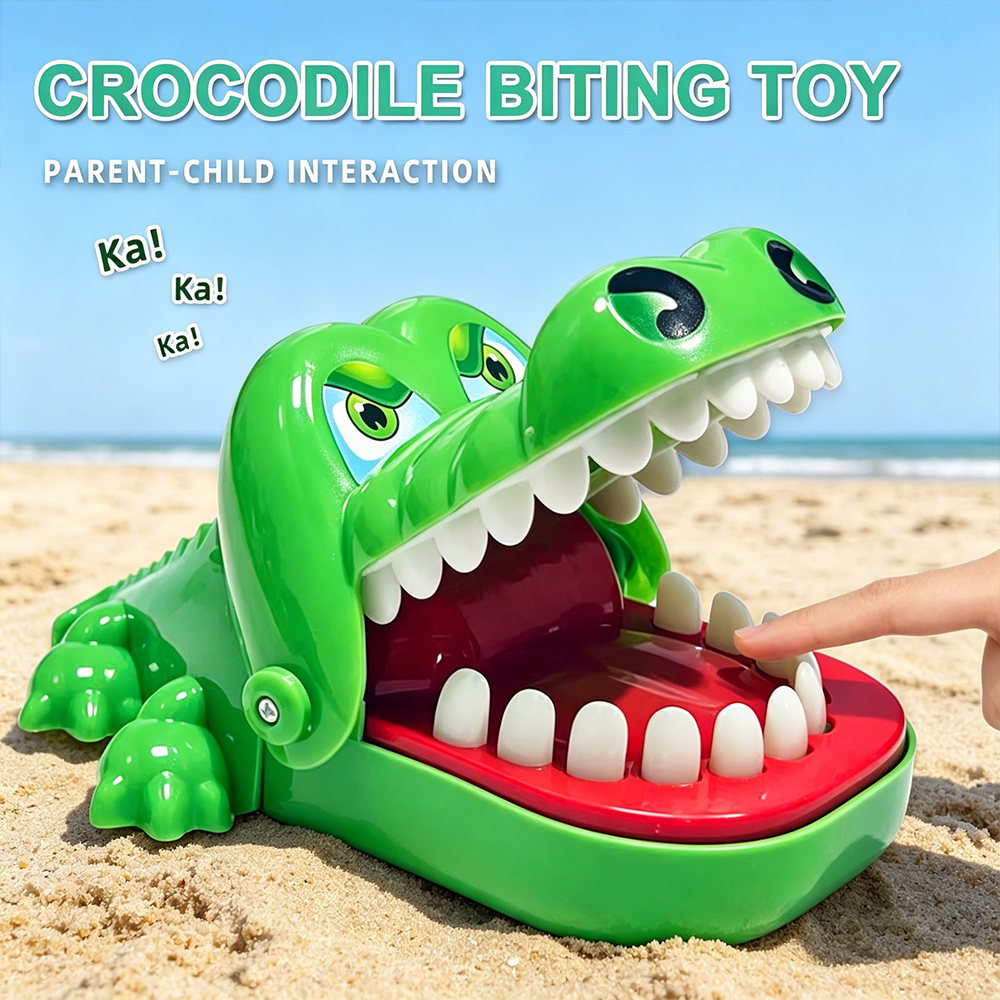 Krokodilzahn-Spielzeug Alligator-Fingerbeißer Zahnarzt Klassisches Familienspiel Party-Scherzartikel Kinder-Glücksspiel Entspannungsspielzeug