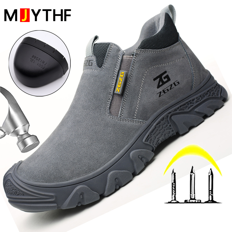 Mais tamanho 48 anti escaldadura sapatos de soldagem botas de trabalho homens anti-esmagamento anti-punctura sapatos de segurança indestrutíveis sapatos de proteção masculinos