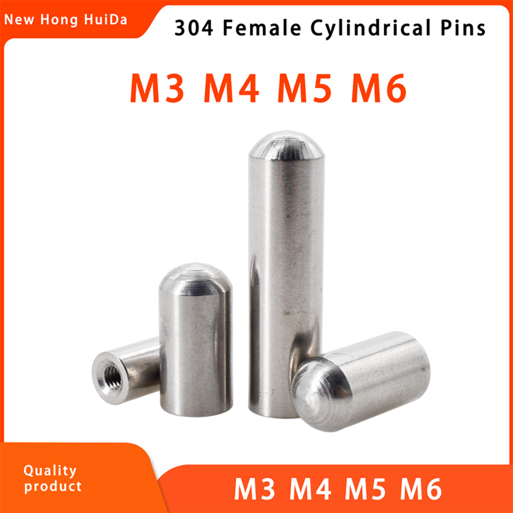 M3 M4 M5 M6 Dübel-Innengewinde-Schraubenmutter aus Edelstahl 304, einzelner runder Kopf, zylindrischer Stift, Positionierungsstift, Hardware-Befestigungselement