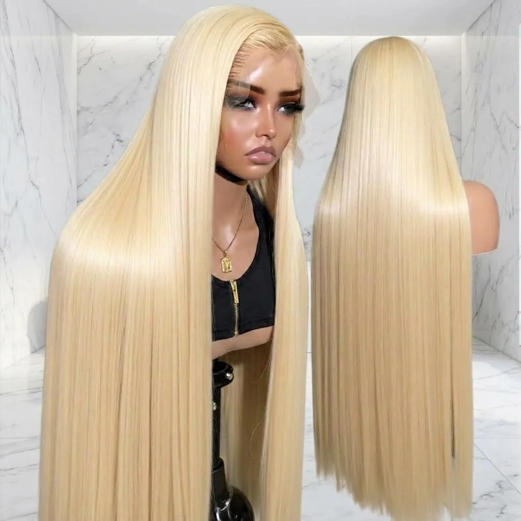 613 Blonde Straight Wig Transparent Lace Frontal Wig 13X6 13X4 Brazilian Straight Lace Front Human Hair Wigs 5x5 Glueless Closure Wig