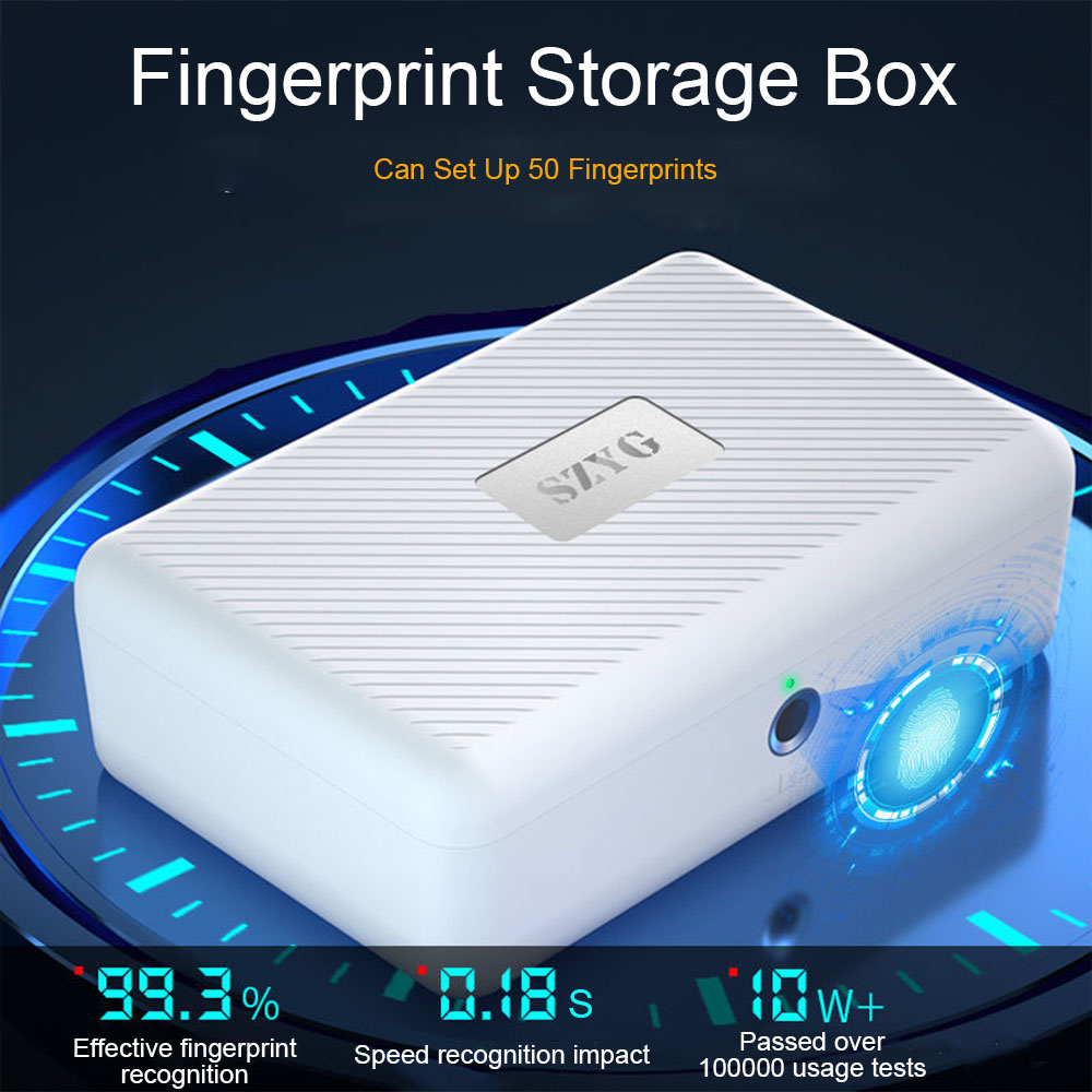 Fingerabdruck-Safe, Mini-Safe, Schlüssel, Ausweis, Schmuck, Privatsphäre, Sicherheit, Aufbewahrungsbox, Passwort-Schließfach, intelligenter geheimer versteckter Safe