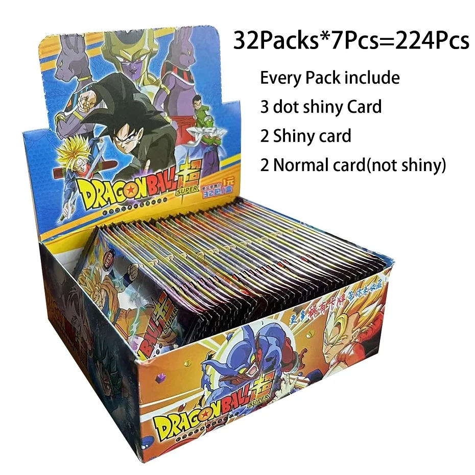 Карты Dragon Ball Shiny Son Goku Super Saiyan Series Signature Game Card Goku Classic Collection Toys Коллекционная карта игр