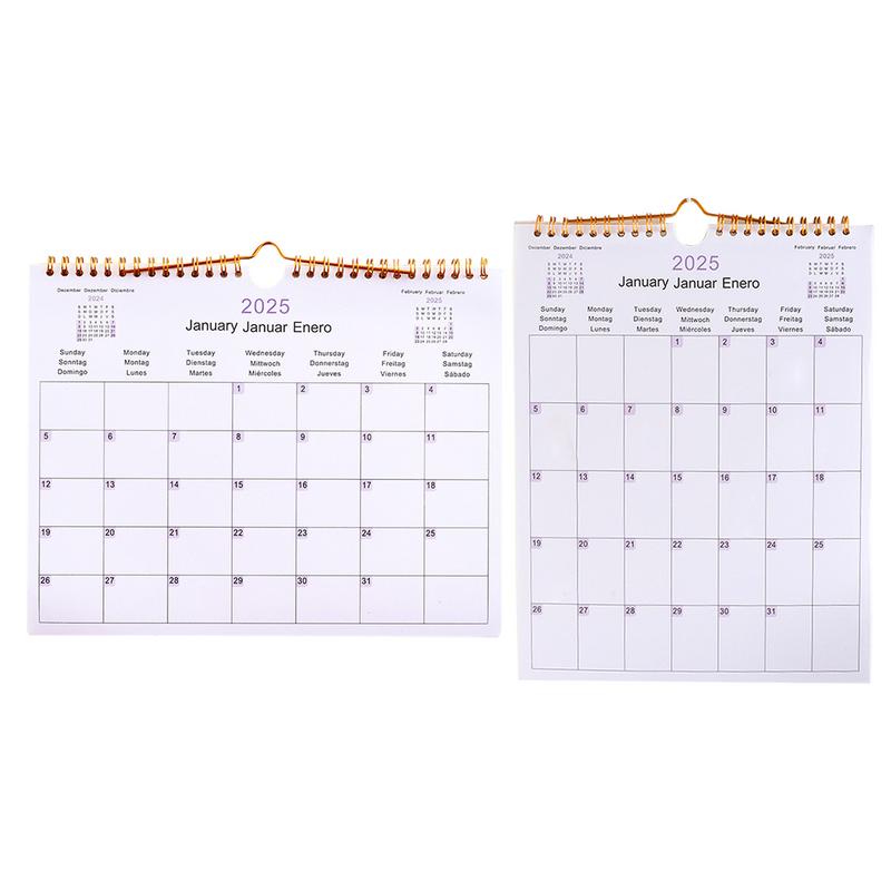 2025 Wall Daily Monthly Calendar Home Hanging Record Form Appointment Planning Monthly Paper Family
