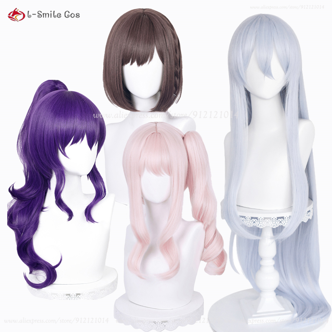 Peluca de pelo sintético resistente al calor para Cosplay, pelo sintético de Anime de alta calidad, Shinonome, Ena, Akiyama, Mizuki, Yoisaki, Kanade, Asahina, Mafuyu, fiesta