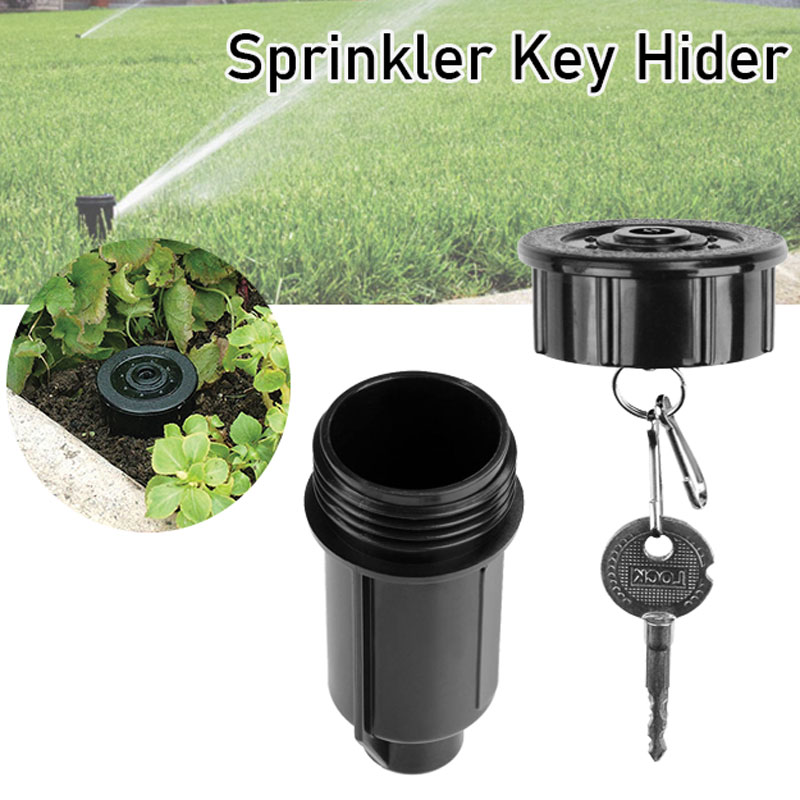 Verstecken Sie einen Schlüssel, Bargeld, versteckter Box, Sprinklerkopf, Geldtresor, für den Außenbereich, Garten, Hof, Versteck, Tresor, wasserdicht, korrosionsbeständig, schlagfest