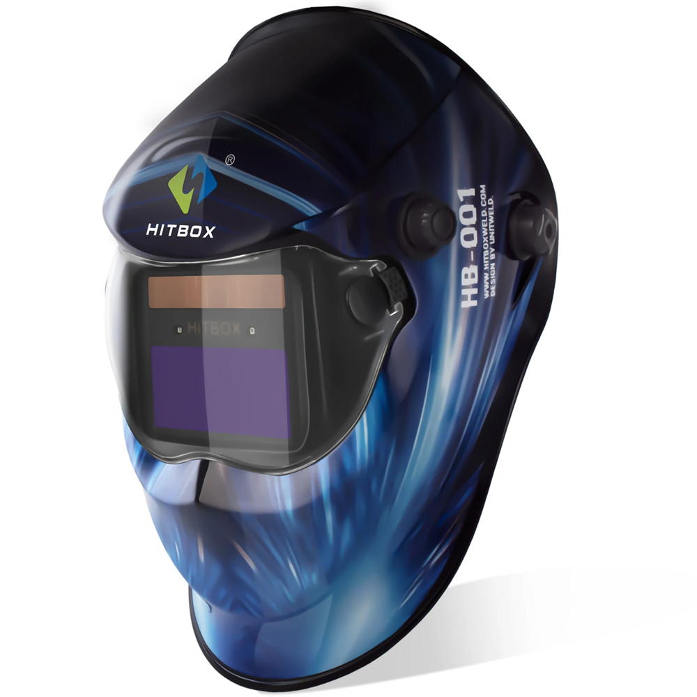 Hitbox Lashelm Masker Automatisch Dimmen Voor Mig Tig Booglasser Machine Ture Kleur Lashelm Super Grote Weergave Helm
