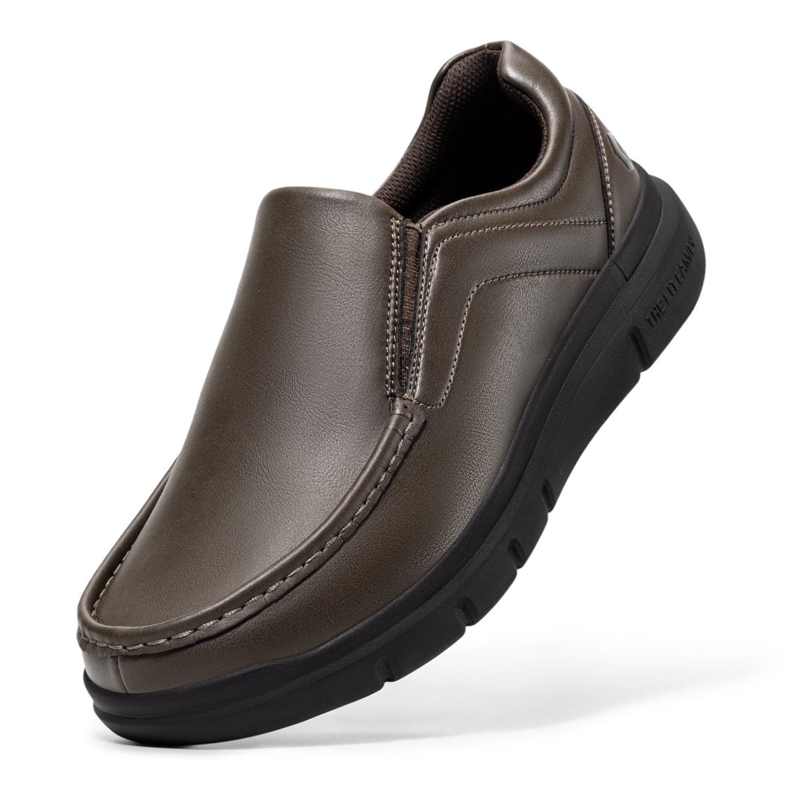 Fitville Extra Wide Men's Casual Shoes Loafers Water Resistant Diabetic Dress Business Shoes for Men Comfortable Swollen Feet