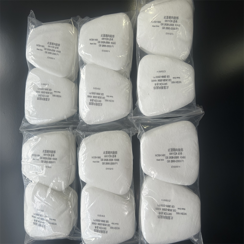 5N11 ฝุ่นผ้าฝ้ายกรองกระดาษตัวกรองสําหรับ 6001/6200/7502/6800 Series สารเคมีพ่นภาพวาดหน้ากากแก๊สอุปกรณ์เสริม