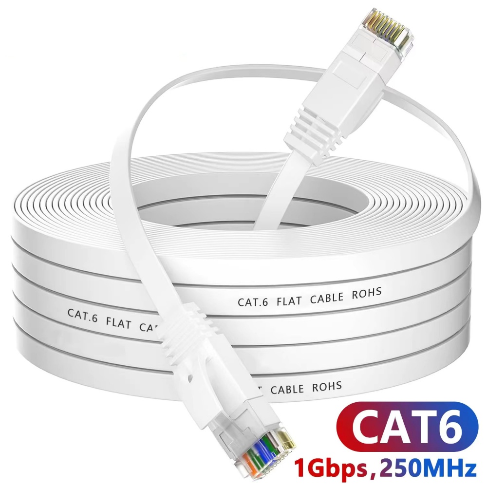 Cat 6 Ethernet-Kabel LAN-Netzwerkkabel, Internetkabel - Unterstützt Cat6-Netzwerkstandard Gigabit-Hochgeschwindigkeits-Netzwerkkabel