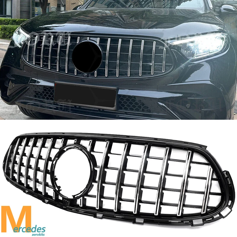 MAGICKIT Do Mercedes-Benz X254 GLC43AMG GLC300 2023+ Przedni grill wyścigowy Kratki do liftingu Akcesoria samochodowe