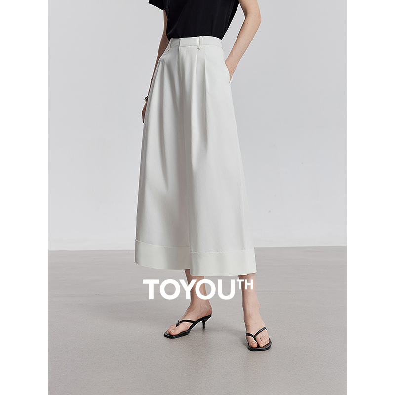 TOYOUTH Pantalones casuales para mujer 2025, novedad de verano, pantalones largos Lyocell
