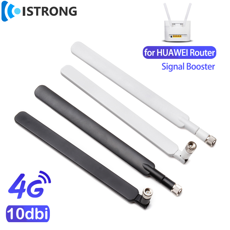 Antena WiFi 4G LTE, amplificador de señal móvil de alta ganancia de 10dbi para mejorar la velocidad de la estabilidad de la red del enrutador WiFi móvil interior, 2 uds.