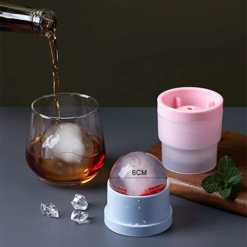 Forma do lodu 4/1 szt. Silikonowa forma do kostek lodu, wielokrotnego użytku, do kul lodowych, forma do galaretki, do baru, na imprezę, do whisky, koktajli, do zimnych napojów