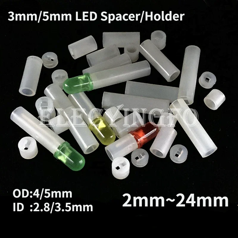 3mm/5mm LED entretoise lampe support de poteau Clip lunette prise montage lumière à assembler soi-même F3/F5 Diode électroluminescente pilier 1.5 ~ 24mm