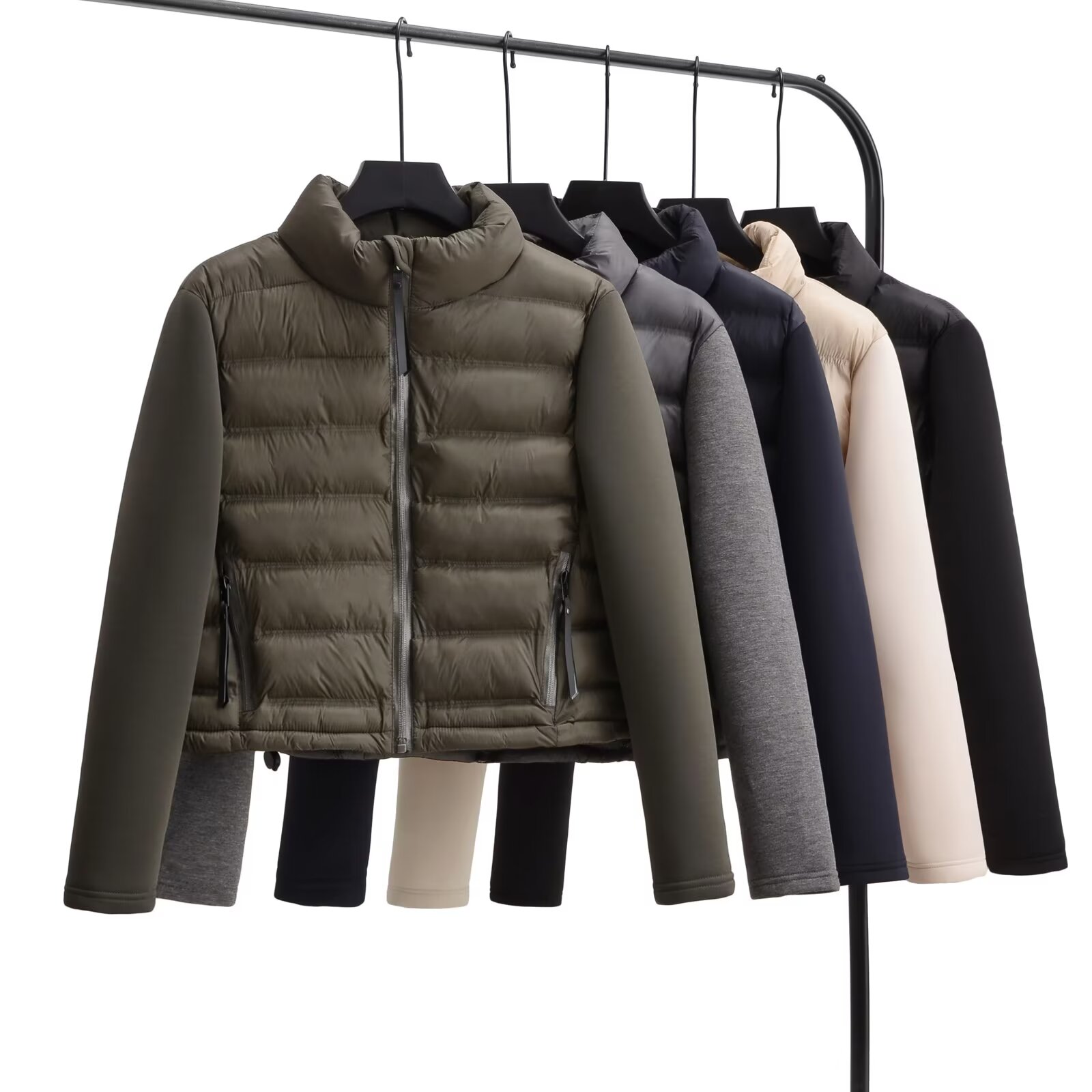 2024 herfst nieuwe dameskleding mode temperament casual Franse niche opstaande kraag slim fit gesplitste katoenen jas