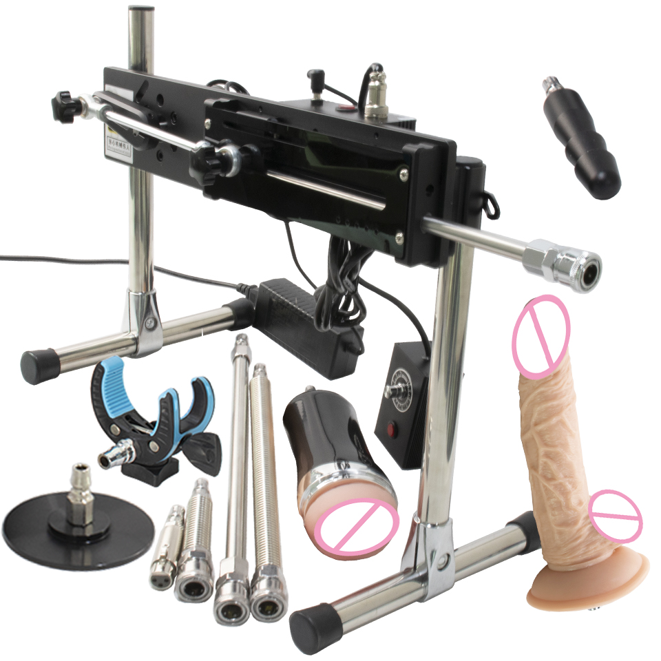 FREDORCH 120W einziehbare 3-15 cm Sexmaschine für Paare, SM-Vibrator mit Dildo, Sexspielzeug für Männer und Frauen, ab 18 Jahren, Sexprodukt