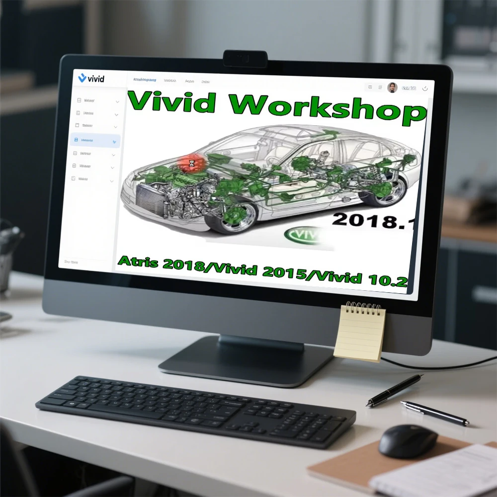 Atris-Technik Le plus récent logiciel de réparation automobile Vivid Workshop 2010 ou DATA 2018.01 Europe pour pièces Atris - Vivid 2018