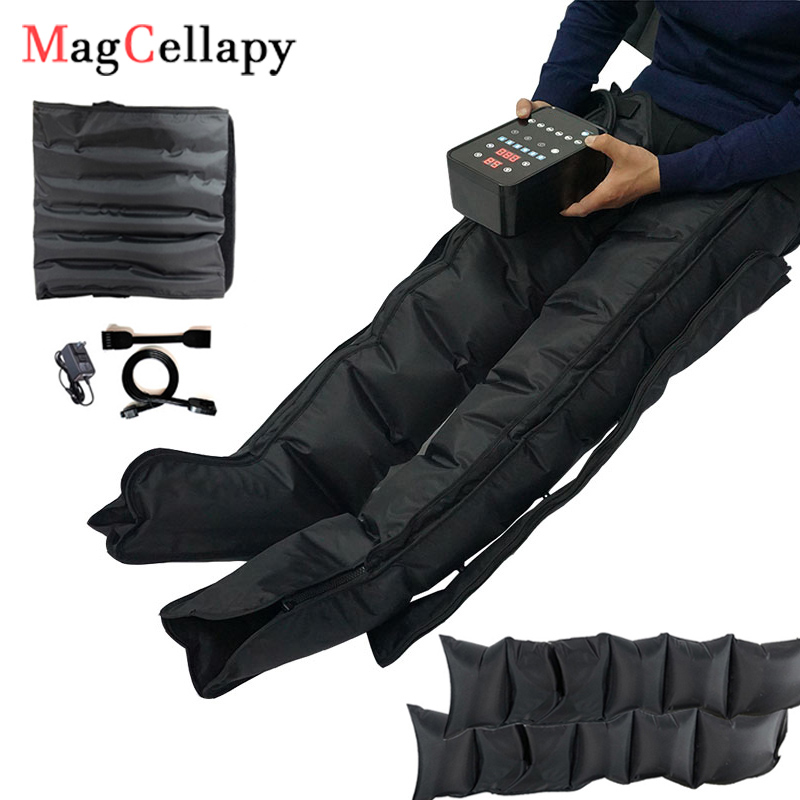 Sistem Pijat Kompresi Udara 6 Ruang Mesin Pijat Seluruh Tubuh Pompa Kompresi Sepatu Pemulihan Pijat Kaki dan Tungkai AirWrap