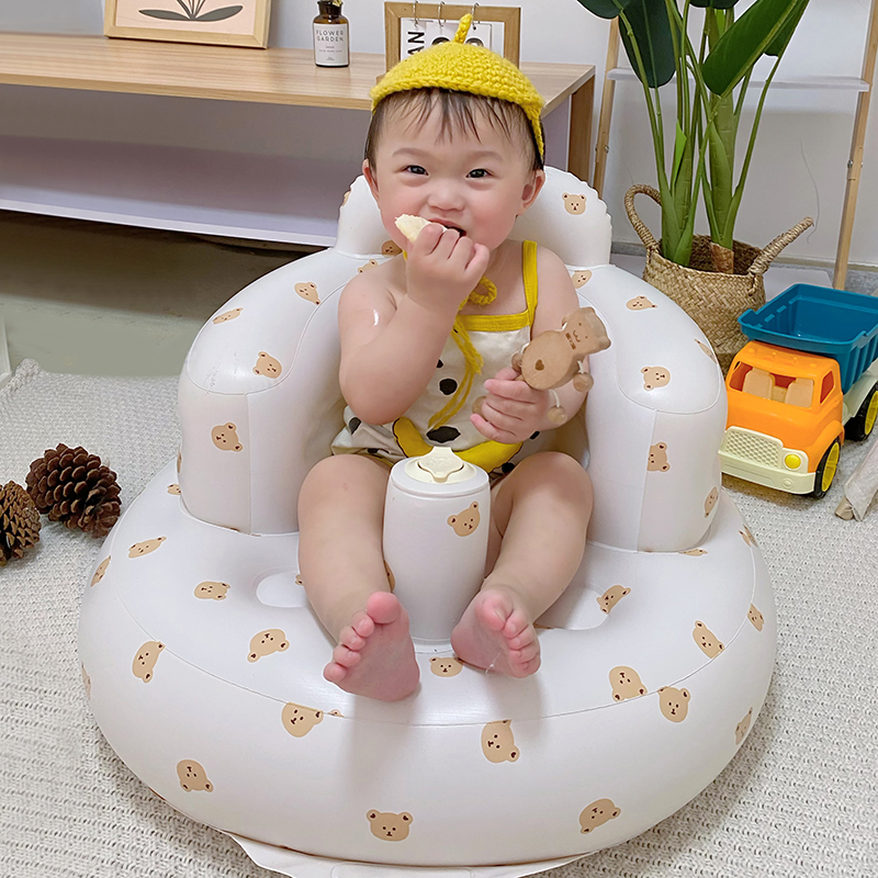 Baby Stuhl Multifunktionale PVC Aufblasbare Sessel Baby Sofa Kind Badezimmer Sitz Infant Baby Fütterung Stuhl Bade Hocker Baby Sitz