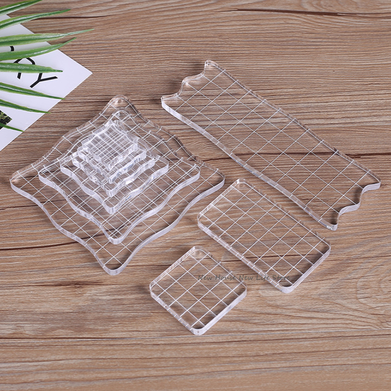 Diy Transparant Zegel Stempel Blok Voor Diy Scrapbooking Clear Fotoalbum Decoratief Doorzichtig Acryl Stempel Blok Voor Zegel Stempel
