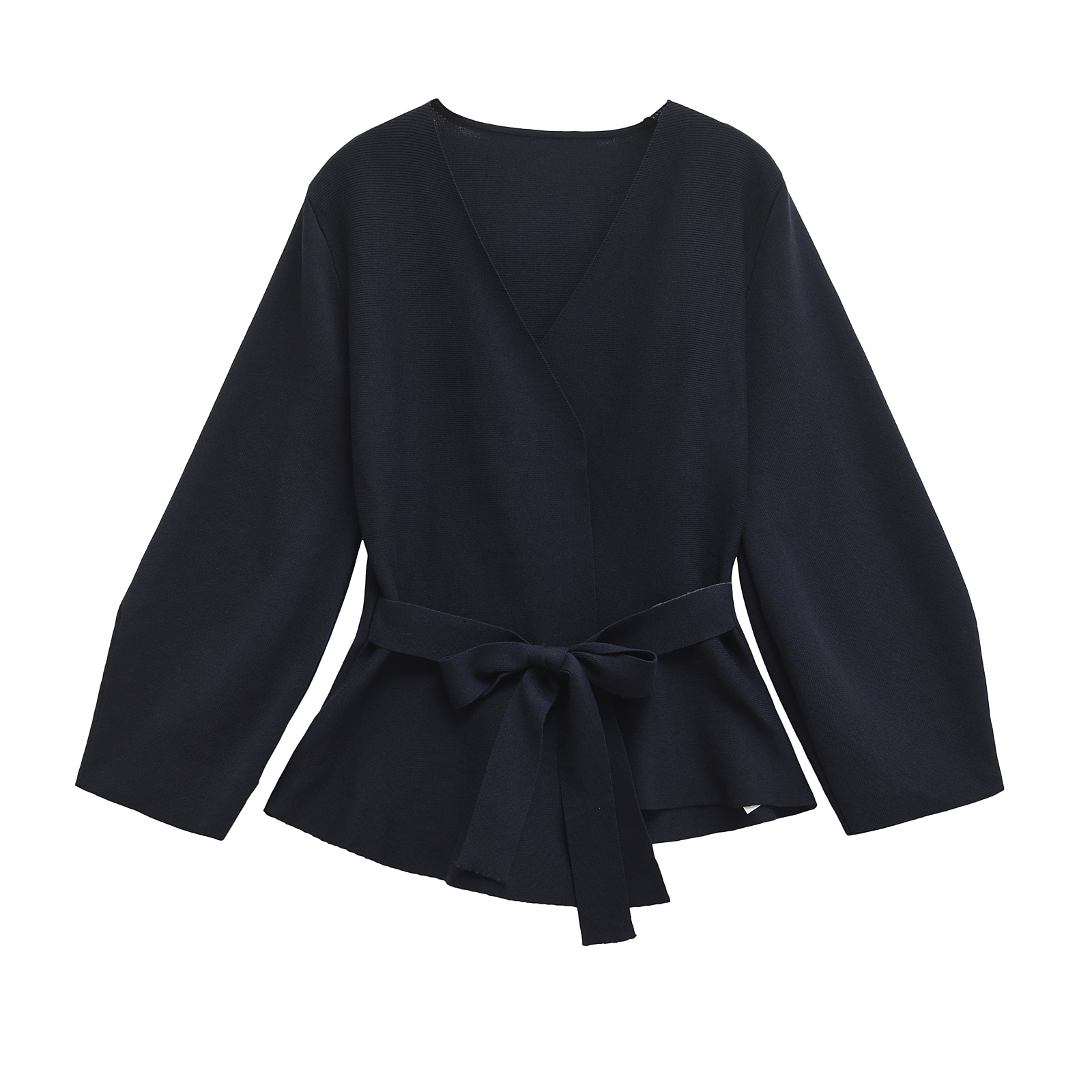 ONKOGENE 2024 Frauen Mode Schulter Pad Gürtel Stricken Blazer Frauen Retro V-ausschnitt Langarm Vielseitig Weiblichen Mantel 9598128