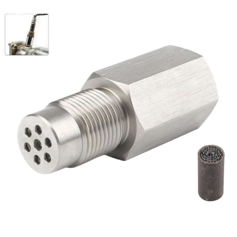 Universal de aço inoxidável ss304 verificação luz do motor cel mini catalisador o2 sensor espaçador adaptador m18x1.5