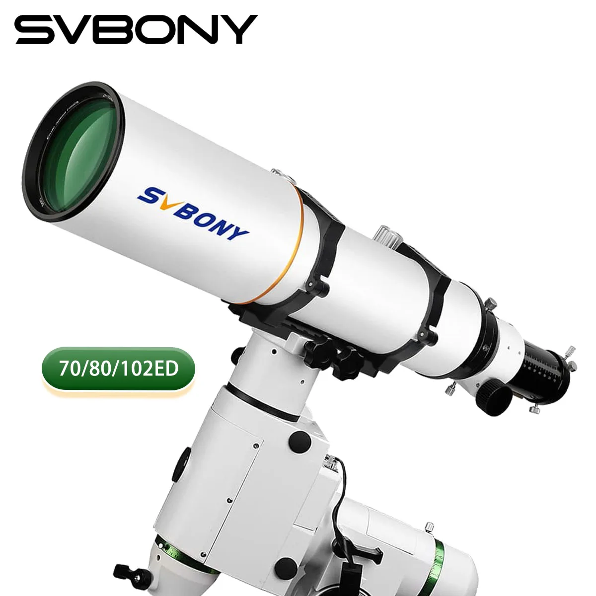 Teleskop astrograficzny Svbony SV503 70/80/102ED z bardzo niską dyspercją, achromatyczny refraktor OTA do wyjątkowej obserwacji i astrofotografii.