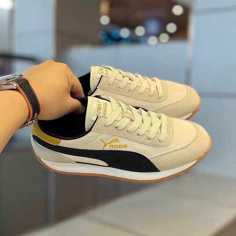 Scarpe da uomo in pelle Sneaker Trend Sports Running Sneakers da uomo traspiranti Calzature antiscivolo per uomo Camminata Autunno